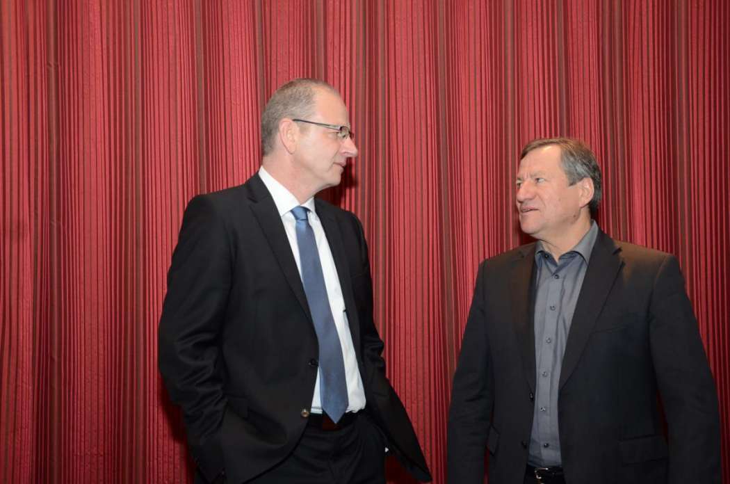 Wolfgang Oertel (l.) ist schon ein „alter Hase“ im Vorstand, Hermann Waldner wurde neuer Vizepräsident. (Foto: Dietmar Fund)