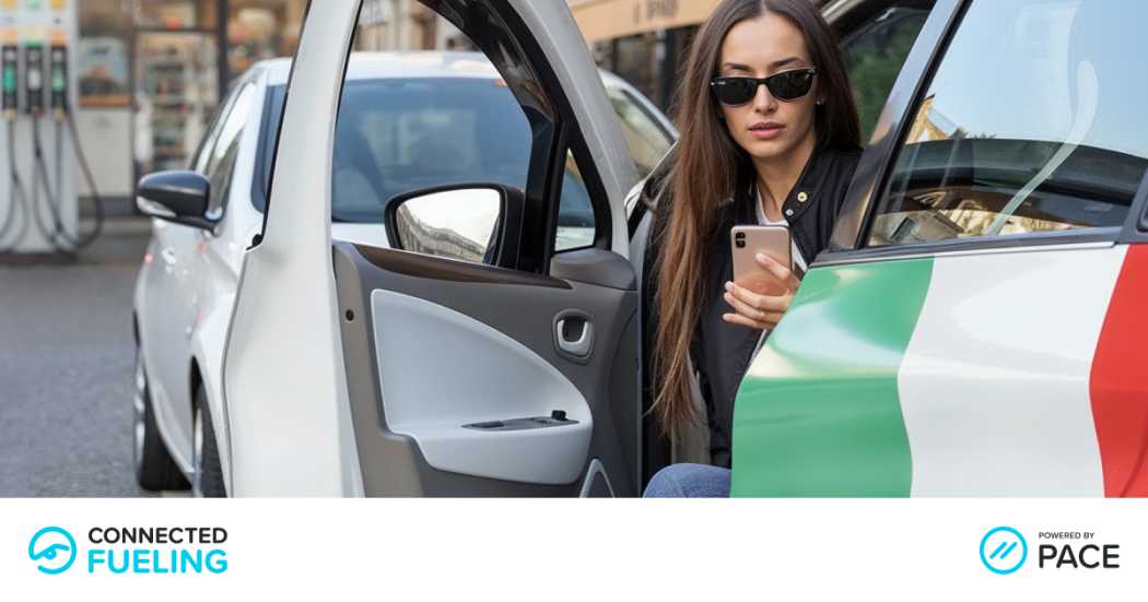 Drivers can use Connected Fueling to pay for the fueling directly at the pump digitally – via app, smartwatch or in the vehicle via Apple CarPlay and Android Auto. | Photo: PACE Telematics