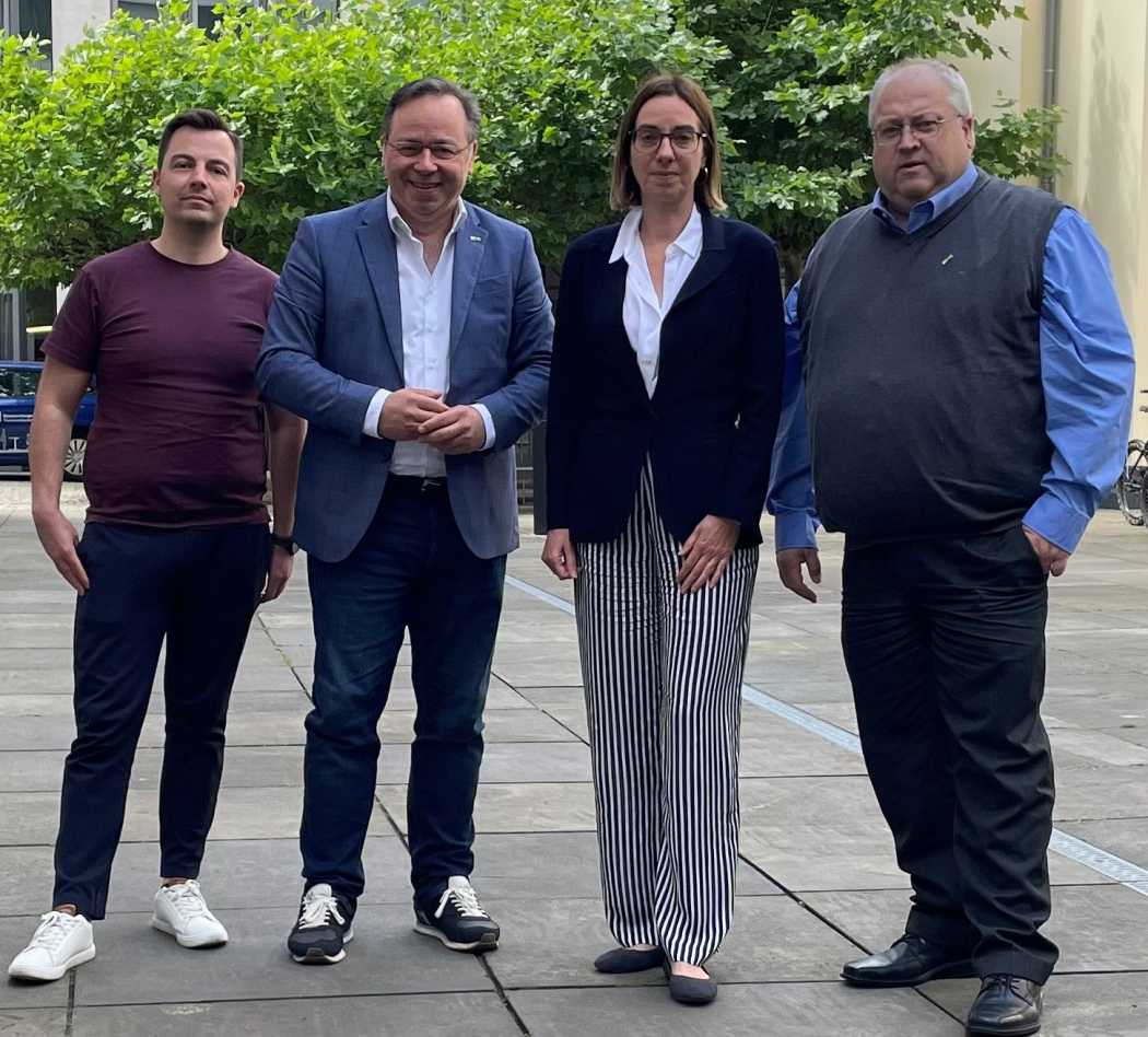 Von links nach rechts: BDO-Referent für Tourismuspolitik und Recht Patrick Orschulko, TMV-Hauptgeschäftsführer Patrick Meinhardt, BDO-Hauptgeschäftsführerin Christiane Leonard und TMV-Präsident Thomas Kroker.| Foto: TMV