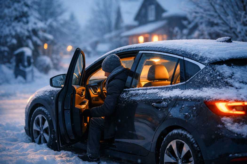 Schnell warm: E-Autos haben auch im Winter Vorteile, weil die Wärmepumpe schnell auf Temperatur kommt. Allerdings sinkt die Reichweite. Wichtig ist der Effiziente Umgang mit der Energie aus der Batterie. | Foto: Webasto