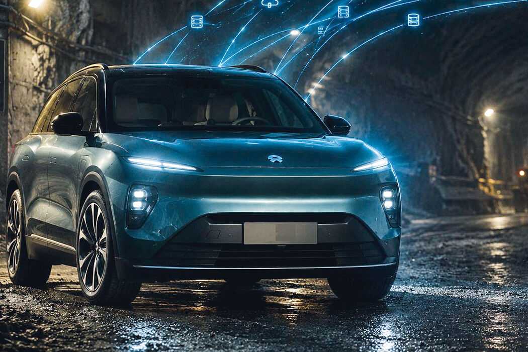 Moderne Fahrzeuge sind rollende Computer. Sie senden Daten und können gehackt werden. Bild: Nio