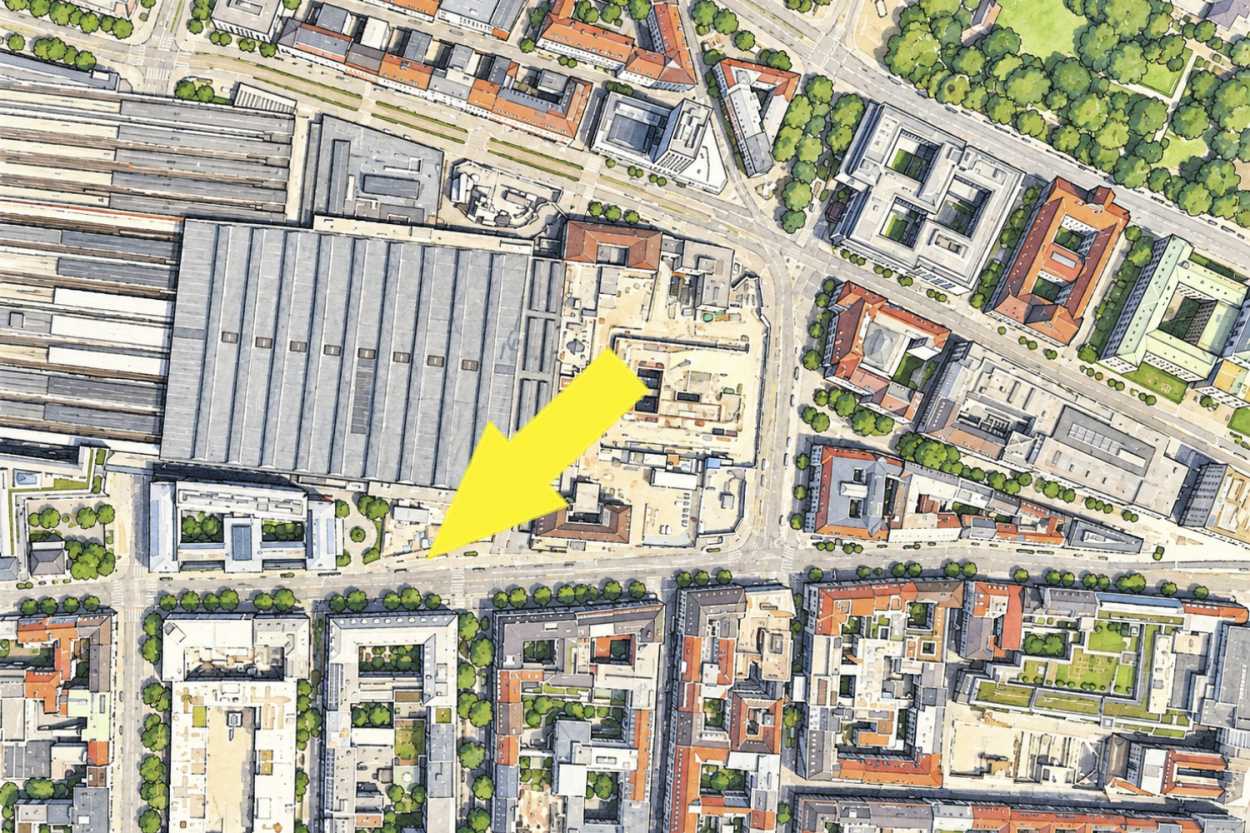 Am Münchner Hauptbahnhof ist die Situation für die Taxi-Fahrer momentan schon prekär - nun soll auch noch der Taxi stand südlich des Bahnhofs wegfallen.| Foto: taxi heute Redaktion/KI
